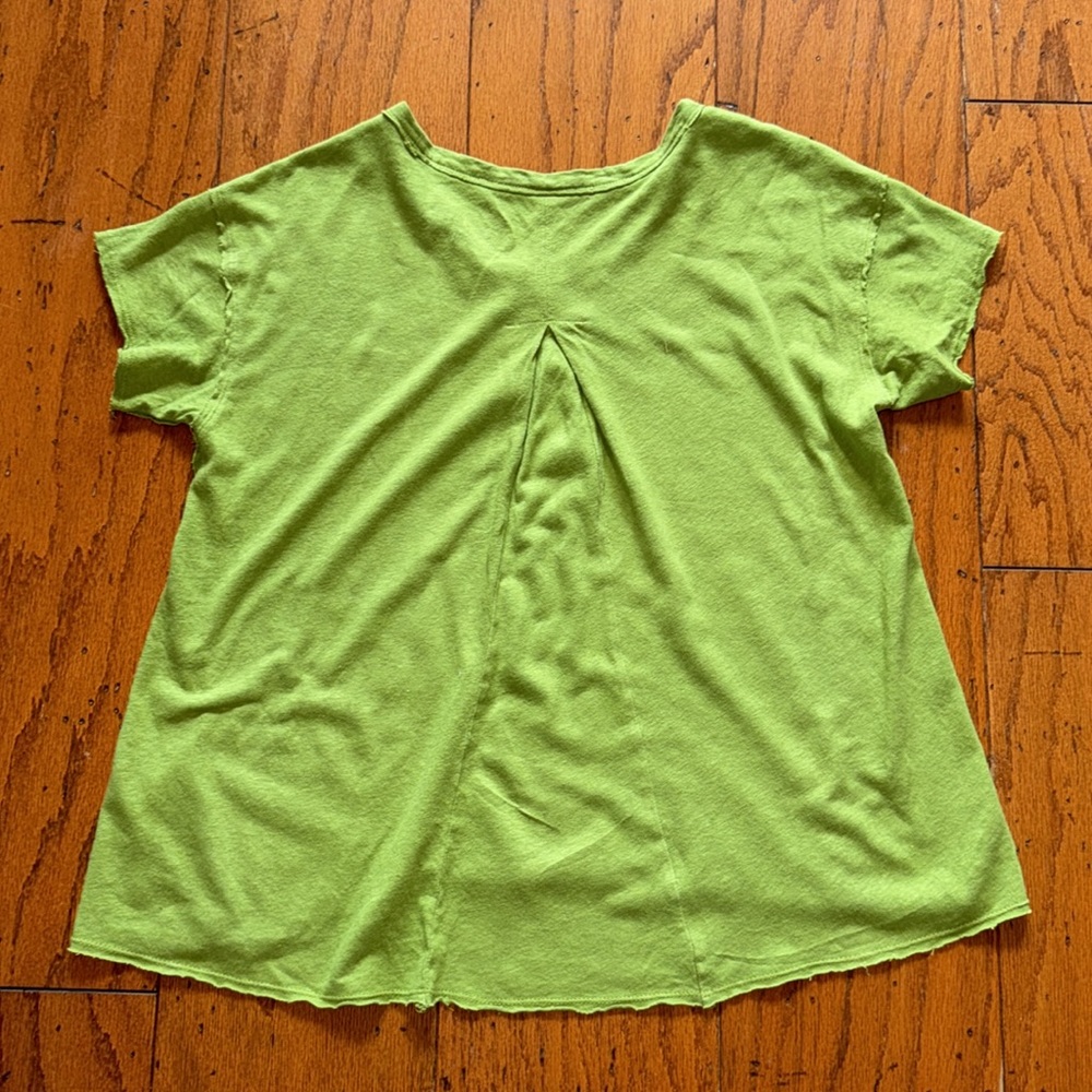 Never worn, Pilcro, XS, over sized lime green tee- fun and soft - Picture 4 of 6